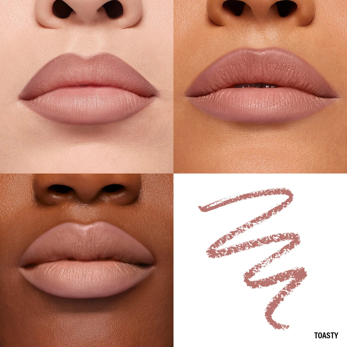 Toasty lip pencil shade result